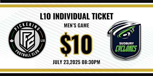 L1O: PICKERING FC MEN VS SUDBURY MEN | Kinsmen Park Turf Field