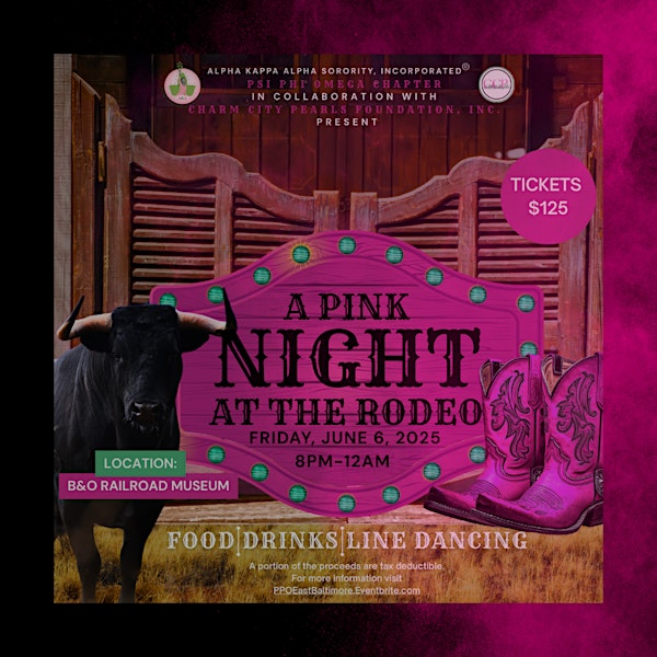 A Pink Night at the Rodeo | B&O Railroad Museum