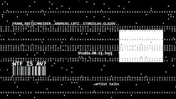 WTF is AV? Artist Talks with Frank Bretschneider, Andreas Lutz etc | Studio dB