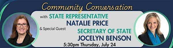 Community Conversation with State Rep. Natalie Price | Royal Oak Public Library