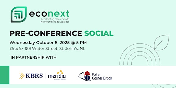 2025 econext Pre-Conference Social | Grotto