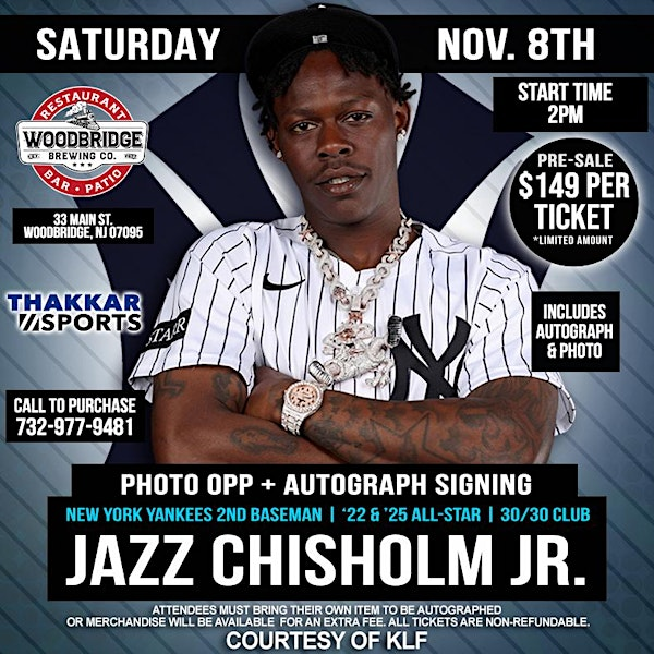 New York Yankees 2025 All Star Jazz Chisholm JR. | Woodbridge Brewing Co.