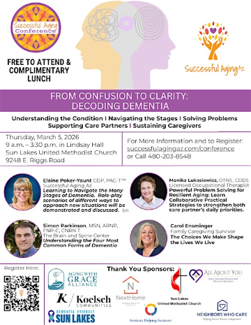 FROM CONFUSION TO CLARITY:  DECODING DEMENTIA | Sun Lakes United Methodist Church