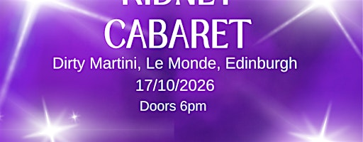 Coco Cabaret presents - Kidney Cabaret | Dirty Martini
