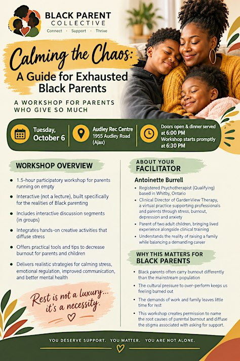Calming the Chaos: A Guide for Exhausted Black Parents | Audley Recreation Centre
