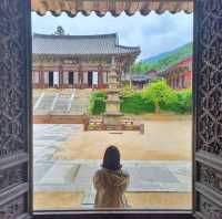 귀여운 불상이 있는 지리산 아래 절