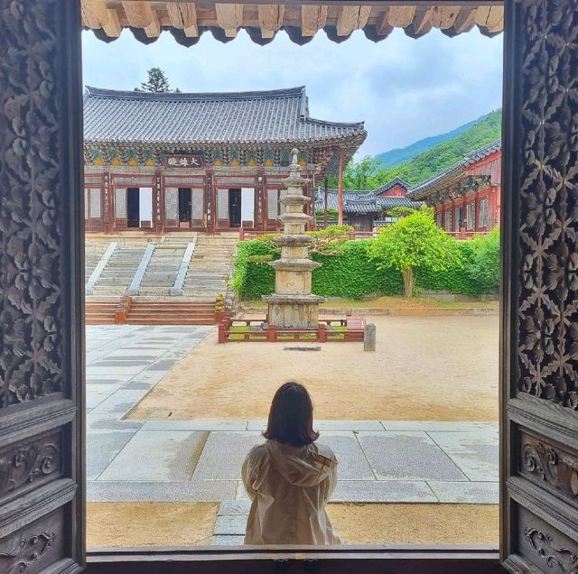 귀여운 불상이 있는 지리산 아래 절