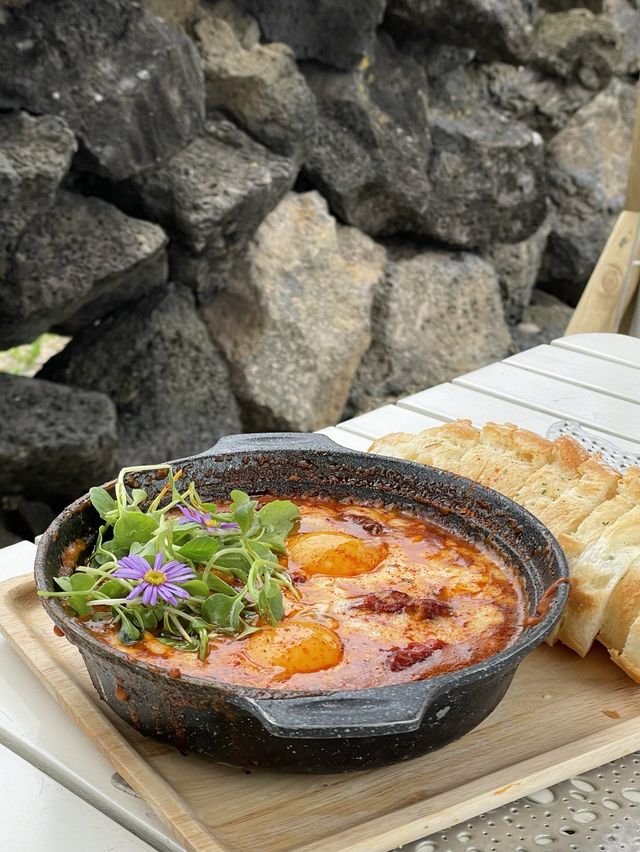 < 제주 맛집 > 야외테라스 꽃밭 초록 정원이 아름다운 이색 브런치 맛집, 배롱정원 
