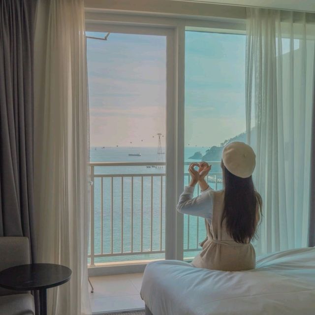 ☀️3가지 색상의 아름다운 바다를 볼 수 있는 [부산송도호텔]
