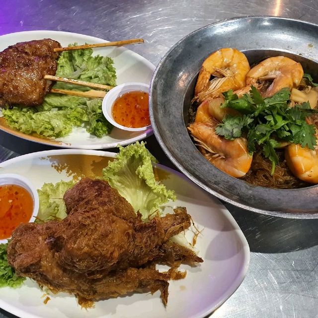 Thai food in a garden