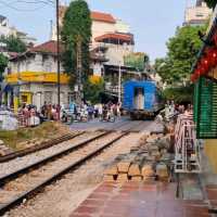 Iconic Hanoi train street