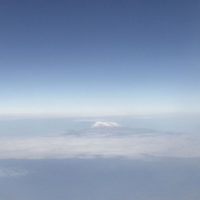 Mount Kilimanjaro from the sky