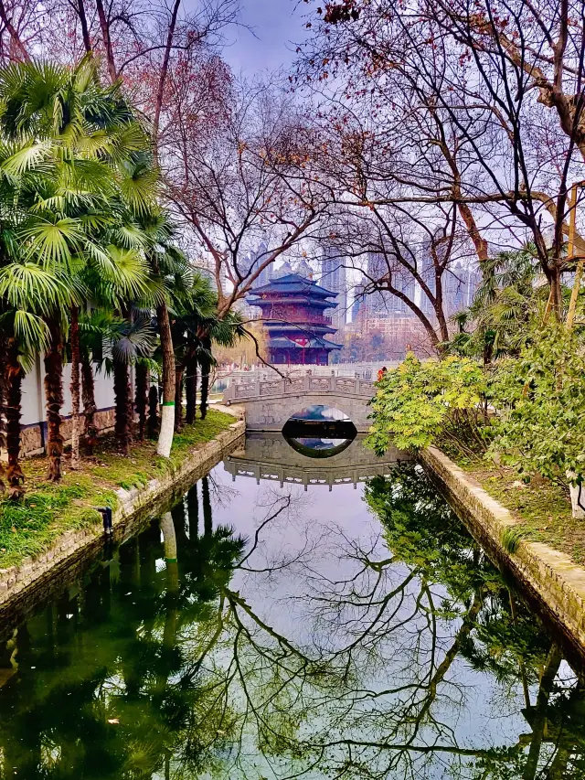 A big park at the corner of Hefei’s CBD 