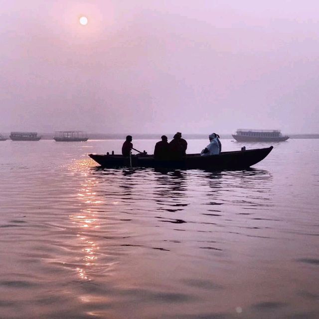Magical Sunset at Varanasi's Ganges River