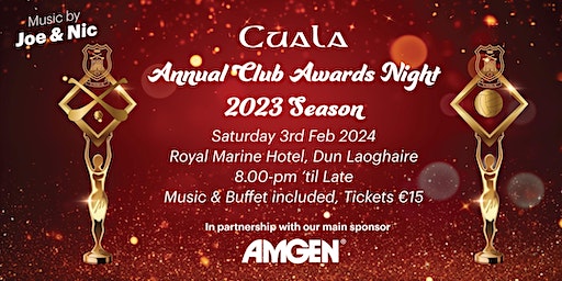 Cuala Annual Awards Night Celebrating the 2023 Season | Royal Marine Hotel