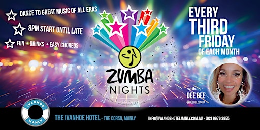 ZUMBA@ NIGHTS! in Manly | Ivanhoe Hotel Manly, The Corso, Manly NSW, Australia