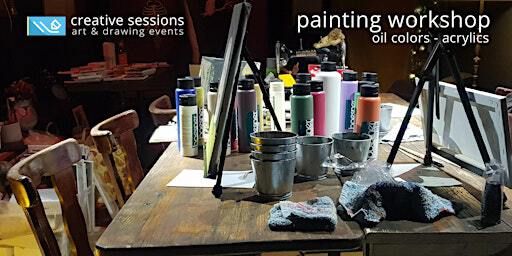 Painting Workshop - Oil Colors, Acrylics [From Draft to Canvas] | CISpace Coworking Café