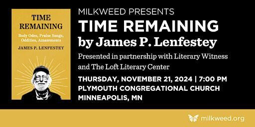TIME REMAINING by James P. Lenfestey | Plymouth Congregational Church