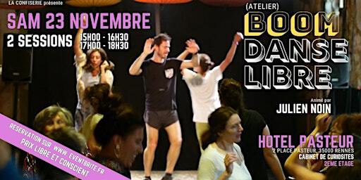 BOOM DE DANSE LIBRE à L'HÔTEL PASTEUR - Atelier animé par Julien Noin | Hôtel Pasteur