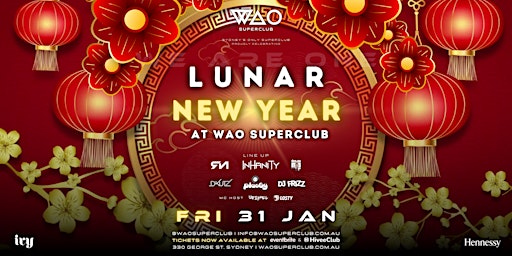 FRI 31 JAN - LUNAR NEW YEAR @ WAO | ivy precinct