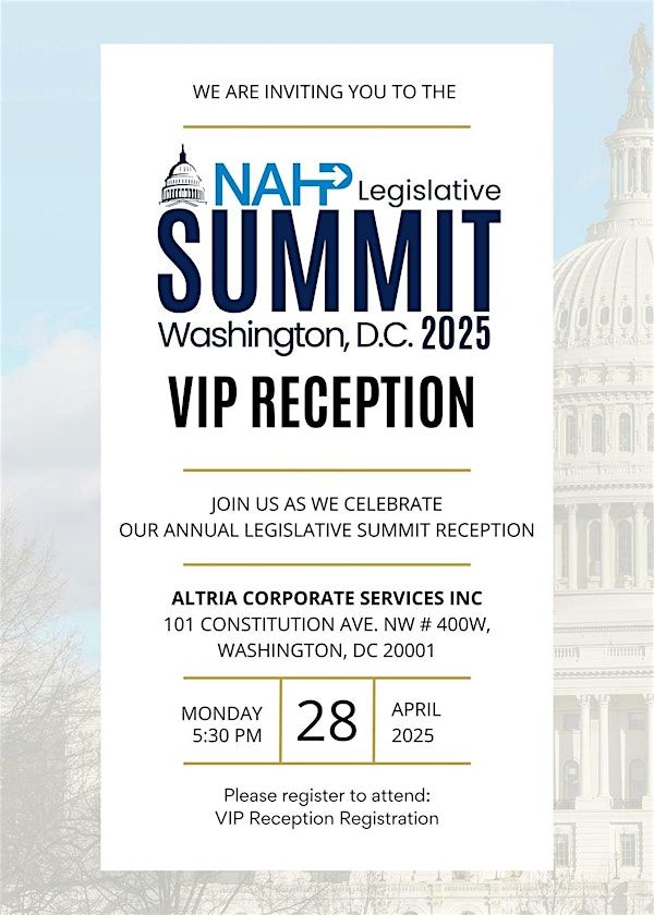 2025 NAHP Legislative Summit VIP Reception | Altria Corporate