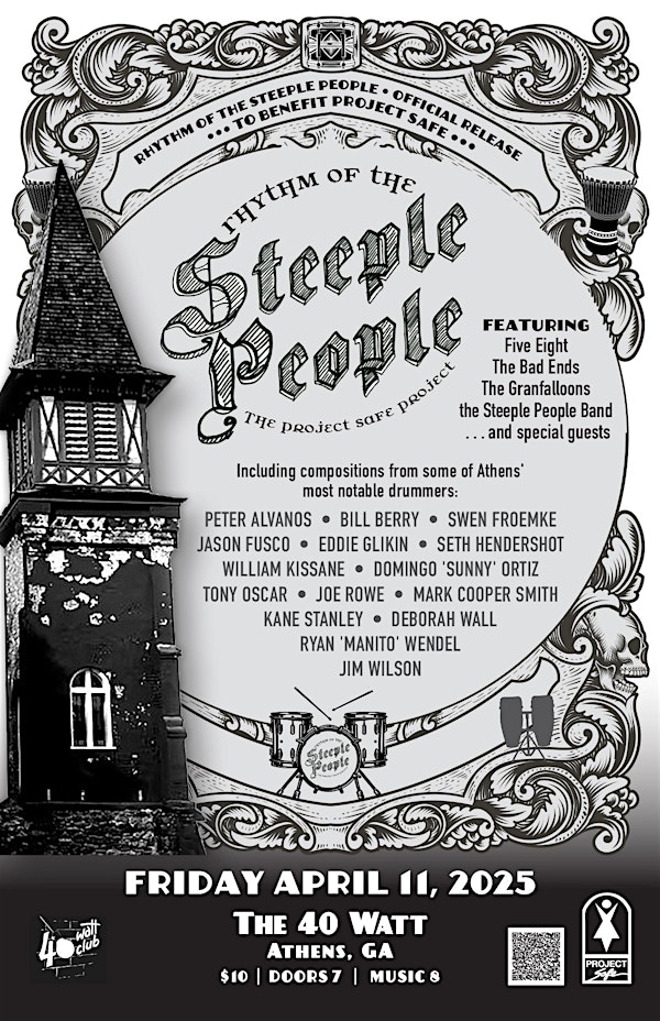 Rhythm of the Steeple People’ Benefit for Project Safe | 40 Watt Club