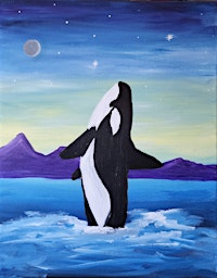Paint and Sip Painting event Breaching Whale | River City Brewing Company