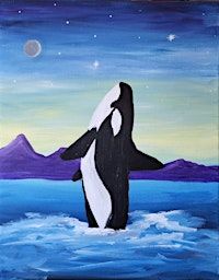 Paint and Sip Painting event Breaching Whale | River City Brewing Company