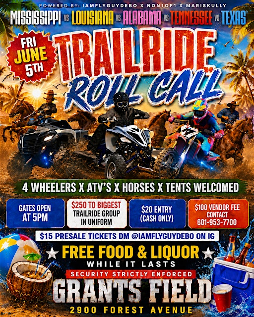 Trailride RollCall | 2900 Forest Ave