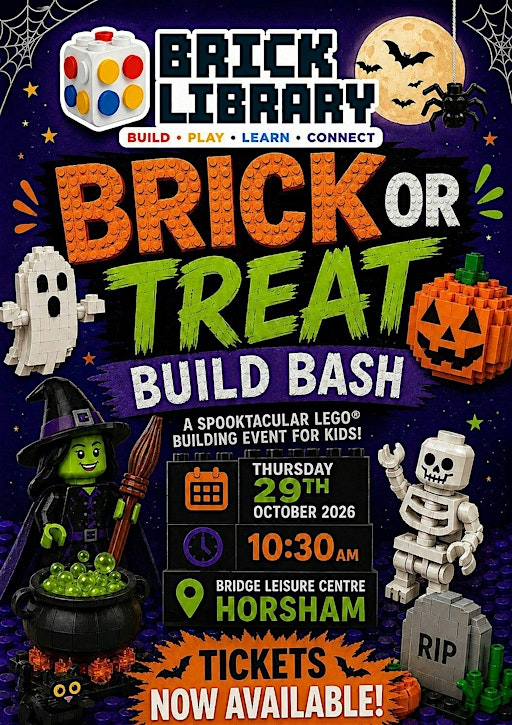 Brick or Treat Build Bash - A Spooktacular Brick Building Event for Kids! | The Bridge Leisure Centre