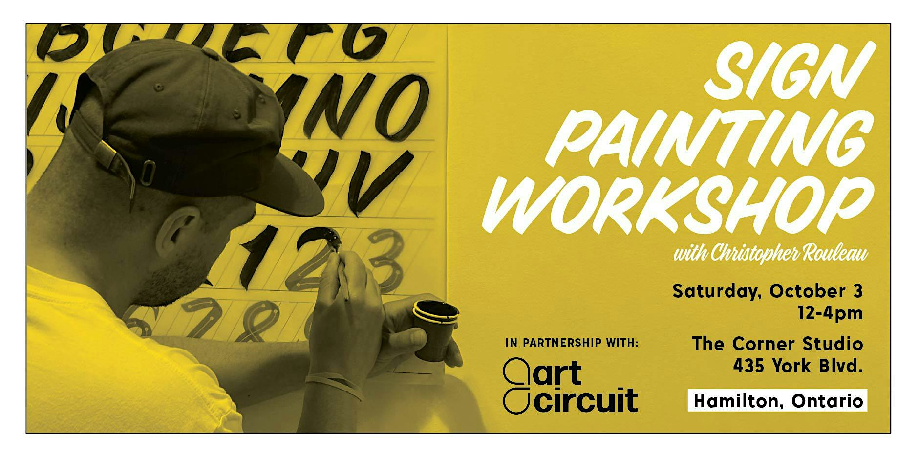 Hamilton Sign Painting Workshop with Christopher Rouleau | 435 York Blvd