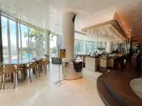 Luxury resort bar with a view
