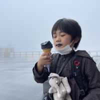 足湯もある箱根ロープウェイで大涌谷