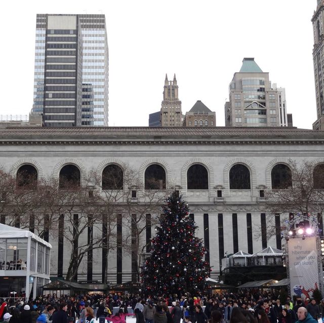 Ice Skating at Bryant Park winter village