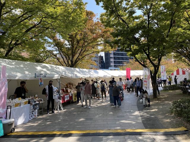 天神中央公園で開催された『ふくおか町村フェア』