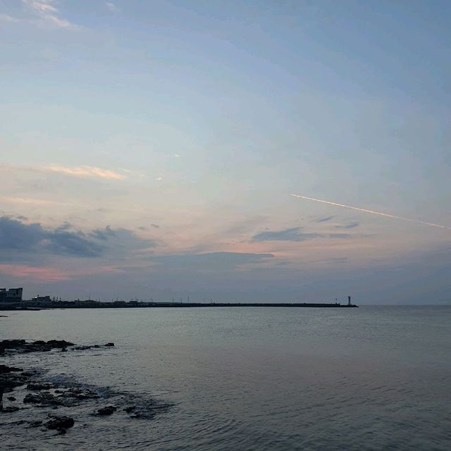 제주 서쪽 세화해변 밤산책