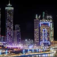 Dubai Waterfall 🫧💙💜🖤