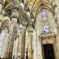 INTERIOR OF THE MASSIVE DUOMO