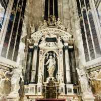 INTERIOR OF THE MASSIVE DUOMO