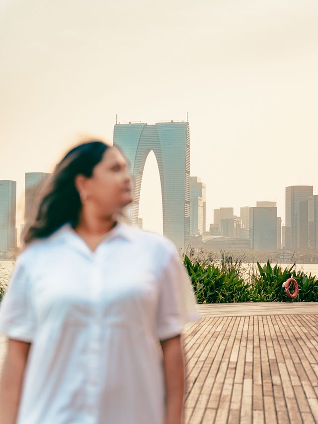 Sunset Walk at Jinji Lake 🌇✨