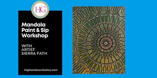 Mandala Paint & Sip Workshop with Artist Sierra Fath | Highlandtown Gallery