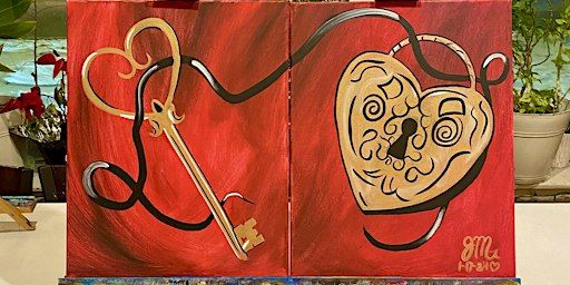 Valentine’s Day Two Part Painting | Toast To Paint