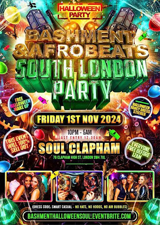 Bashment & Afrobeats South London Party - Everyone Free Before 12AM | Soul Lounge