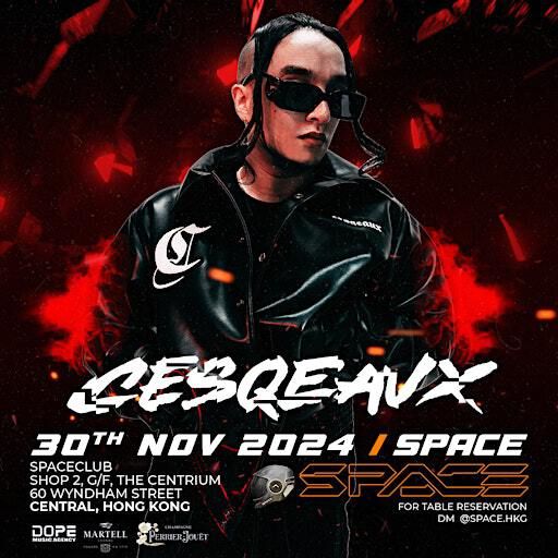 11月30號 荷蘭天才DJ Cesqeaux @ Space Club | Space Club