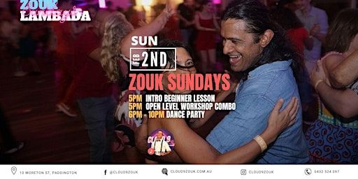 Sundays Latin Dancing for Everyone | 2nd Feb 2025 | Cloud 9 Zouk - Latin Dance Classes & Social in Brisbane