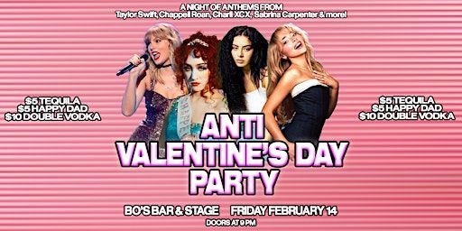 Anti Valetine's Day Party @ Bo's Bar & Stage Red Deer | Bo's Bar & Stage