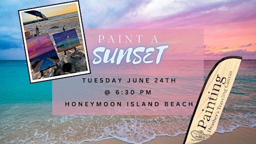 Paint a Sunset ON Honeymoon Island Beach | Honeymoon Island Beach