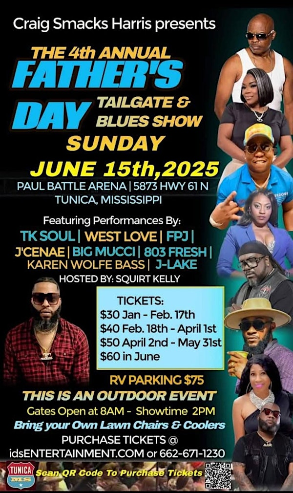 Father's Day Tailgate & Blues Show | Paul Battle Jr. Arena & Exposition Center