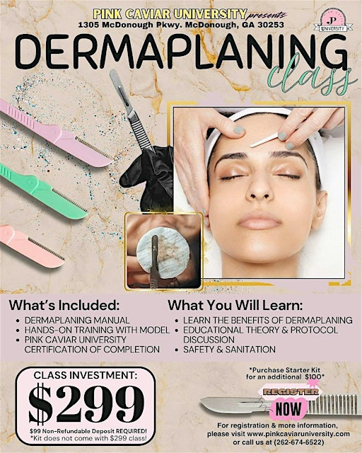 Dermaplaning Class - (Starting at $299) | Pink Caviar University