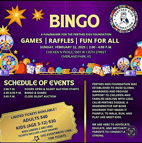 Perthes Bingo | Chicken N Pickle - Overland Park